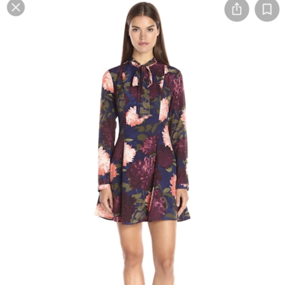 Guess floral A-line dress- size 6
